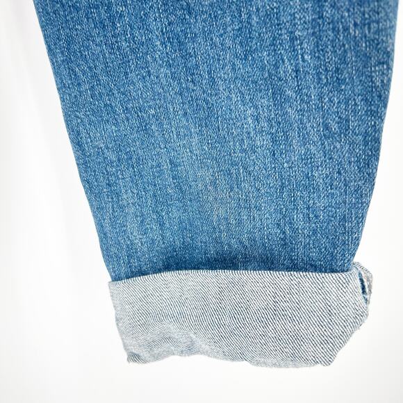 Old Navy Womens Elastic Side Maternity Straight Jeans Denim Overalls Size 2 Blue - Picture 9 of 10